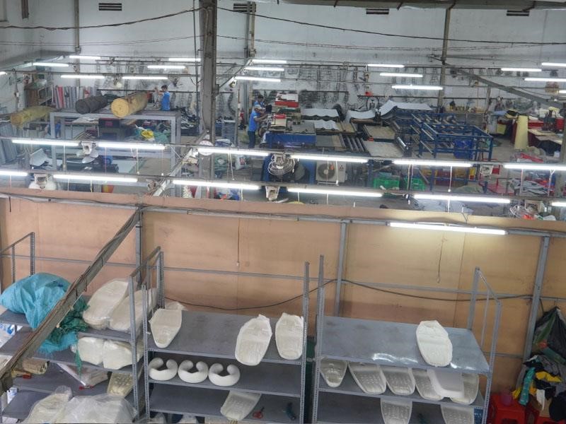 Nhà xưởng lớn trên 1000m2 cung ứng sản lượng ấn tượng lên đến 2.400.000 sp.