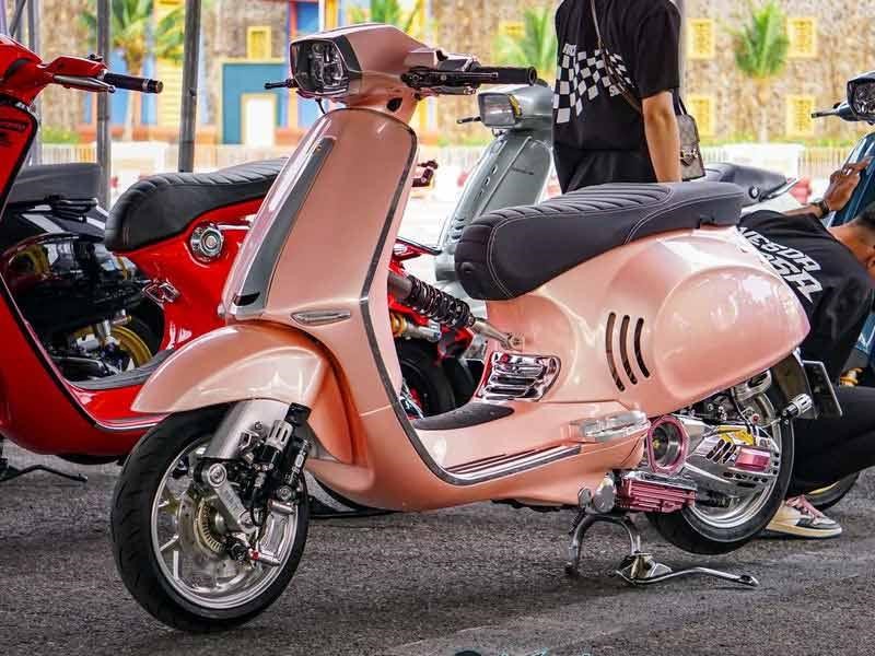 Hình ảnh minh họa - Các bản độ vespa lắp đồ chơi đẹp mới nhất