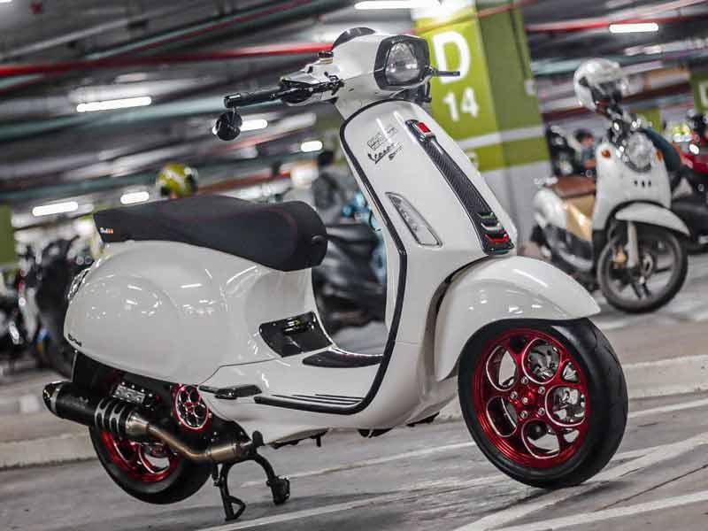 Hình ảnh minh họa - Các bản độ vespa lắp đồ chơi đẹp mới nhất