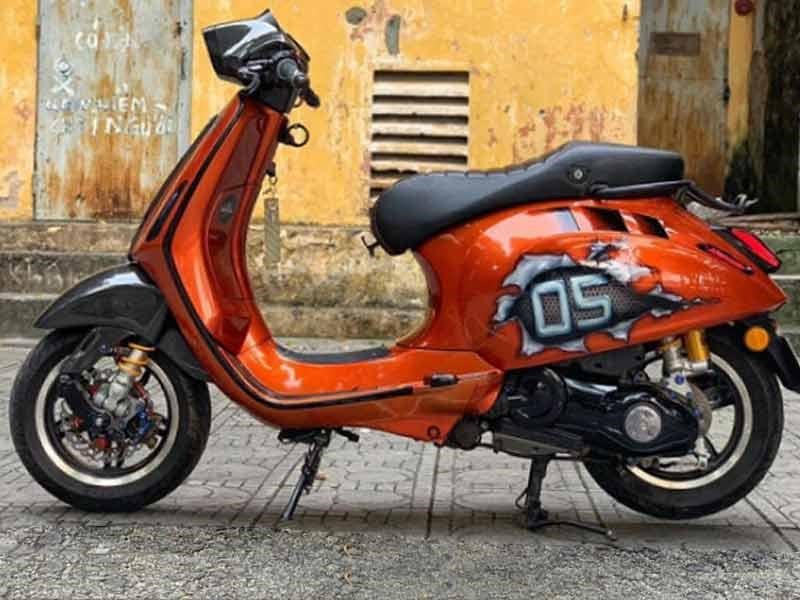 Hình ảnh minh họa - Các bản độ vespa lắp đồ chơi đẹp mới nhất